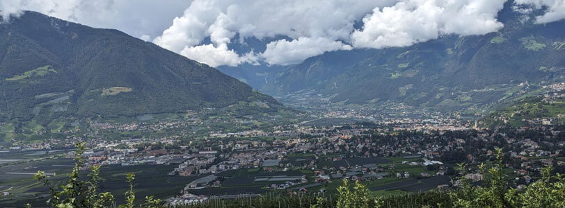 Aussicht auf Berge in Südtirol