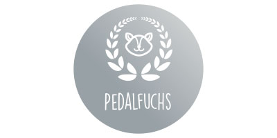 Pedalino-Abzeichen für das Erreichen des Pedalfuchs